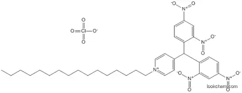 Molecular Structure of 86578-09-8 (Pyridinium, 4-[bis(2,4-dinitrophenyl)methyl]-1-hexadecyl-, perchlorate)